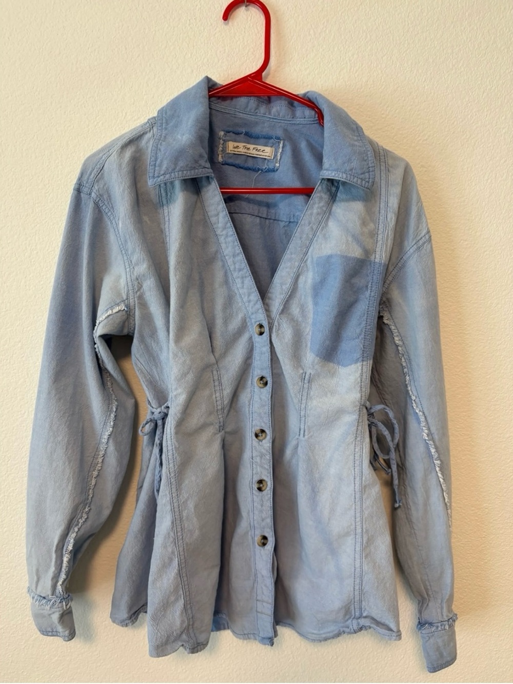 Free People Denim Button Up Shirt